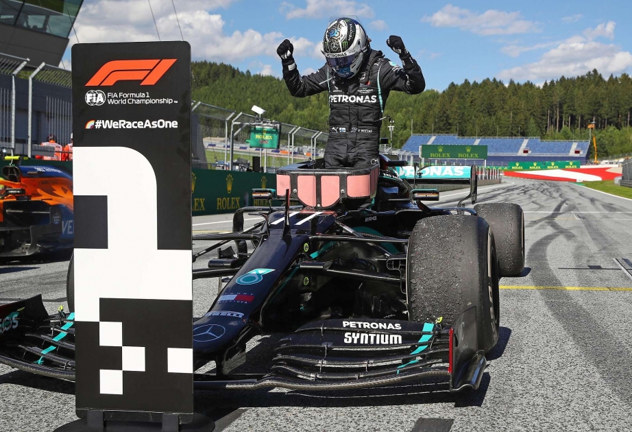 “Mercedes”in pilotu Valtteri Bottas Formula 1 üzrə Avstriya Qran-Prisinin qalibi olub