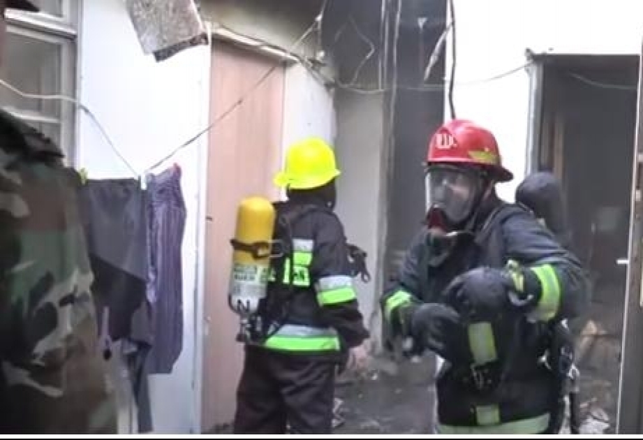 Sabunçu rayonunun Ramana qəsəbəsində güclü yanğın baş verib