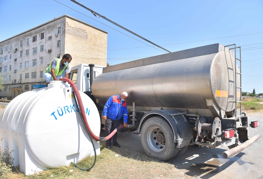 Neftçalada və bir sıra kəndlərində suya əlçatanlığın təmin edilməsi üçün çənlər quraşdırılır