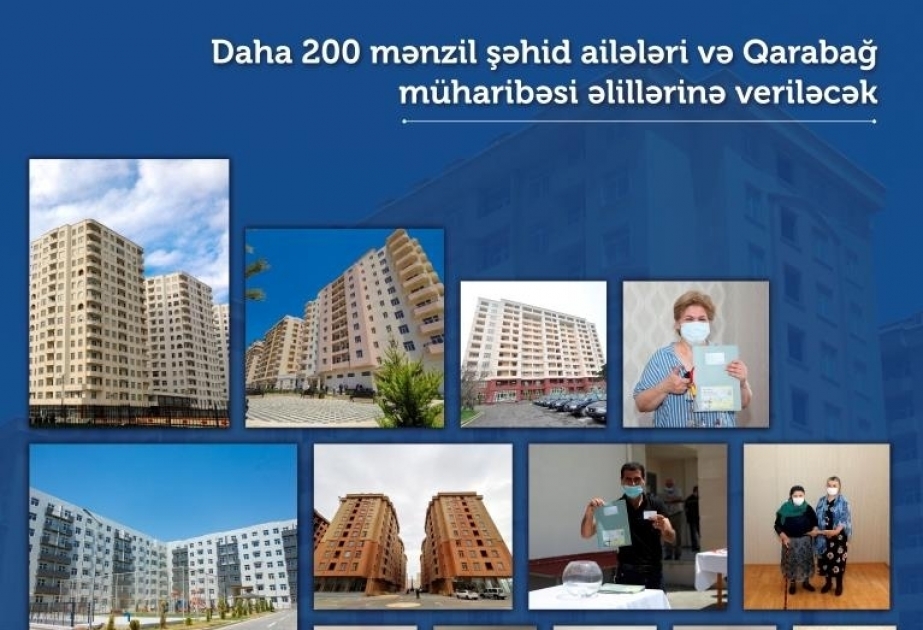 Otras 200 familias de mártires y discapacitados de la guerra de Karabaj recibirán apartamentos en Azerbaiyán