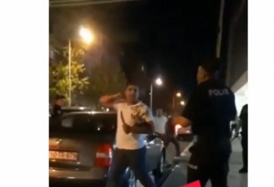 Polis əməkdaşlarının qanuni tələblərinə əməl etməyən şəxs həbs edilib