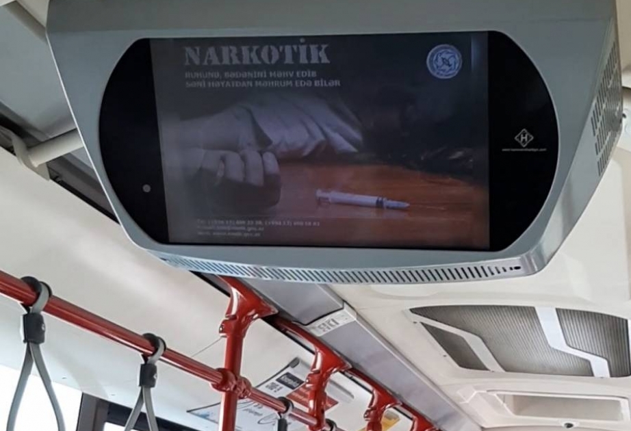 Narkomaniya ilə bağlı yeni maarifləndirici sosial çarx 200-dən çox avtobusda nümayiş olunur