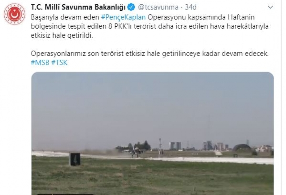 İraqın şimalında 8 PKK terrorçusu məhv edilib