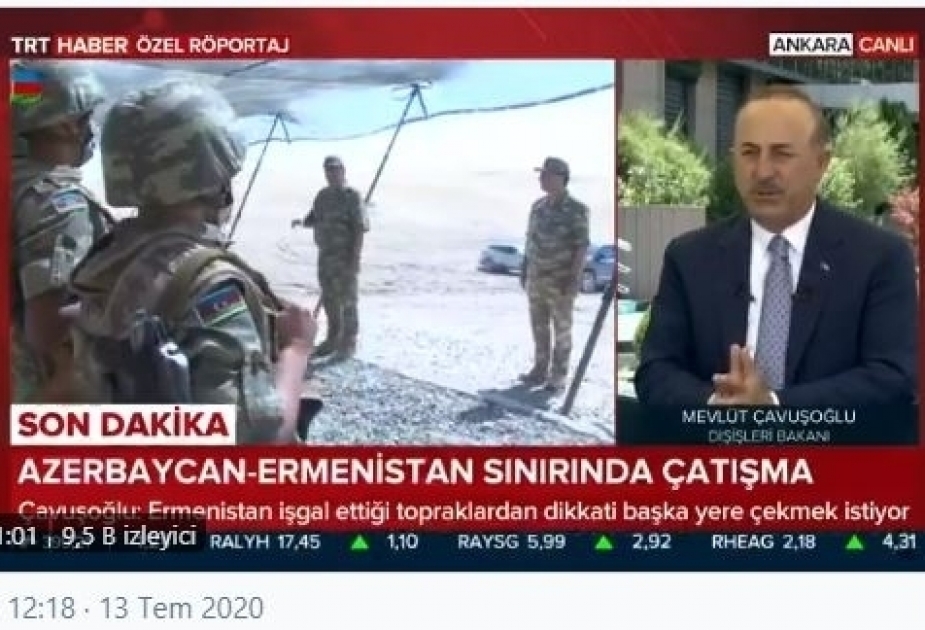 Ministro de Relaciones Exteriores de Turquía: Armenia debería entrar en razón