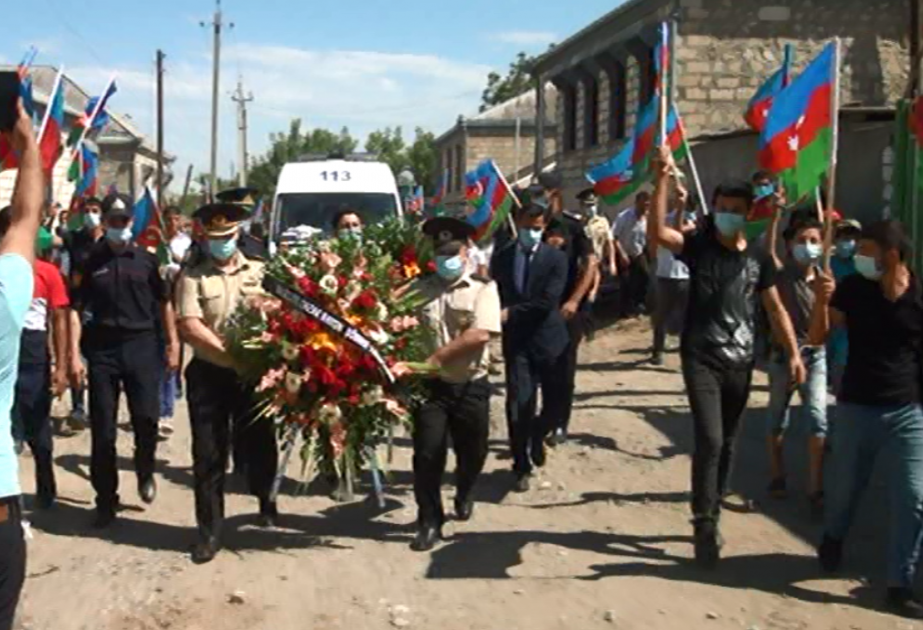 Şəhid mayor Namiq Əhmədov Qazaxda dəfn olunub VİDEO