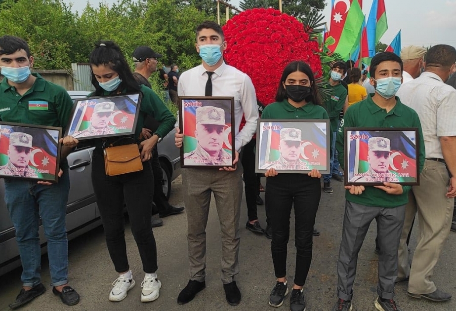 Azərbaycan Ordusunun şəhid olan zabiti Anar Novruzov Masallıda dəfn edilib