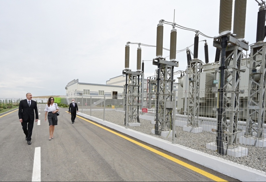 Ilham Aliyev inauguró la subestación “Boyukshor”