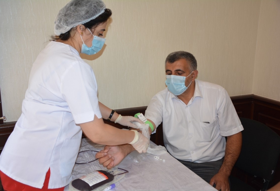 Tərtərdə keçirilən humanitar aksiyada 225 nəfər könüllü olaraq qan verib