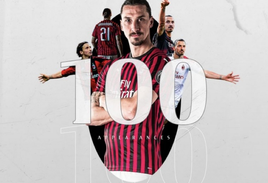 Ибрагимович провел 100-й матч за «Милан»