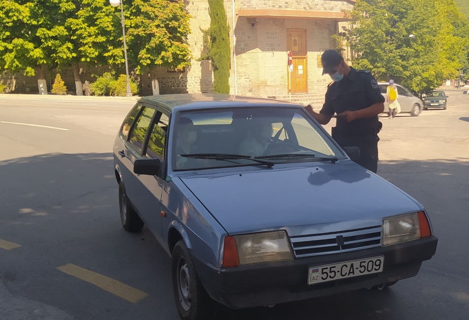 Şəkidə sərtləşdirilmiş karantin rejiminin qaydalarını pozan şəxslər cərimələnib