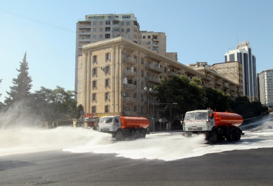 Se han desinfectado 546 calles en Bakú