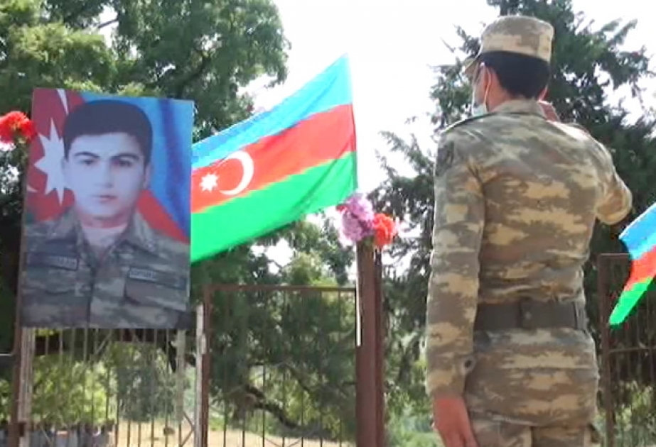 İsmayıllıda şəhid əsgərimizin məzarı ziyarət olunubVİDEO ​