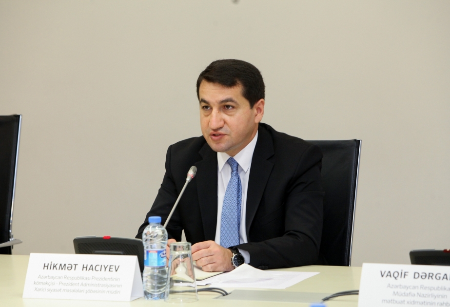 Hikmat Hajiyev: As soon as Armenia finds itself in a difficult situation, it starts targeting civilian facilities