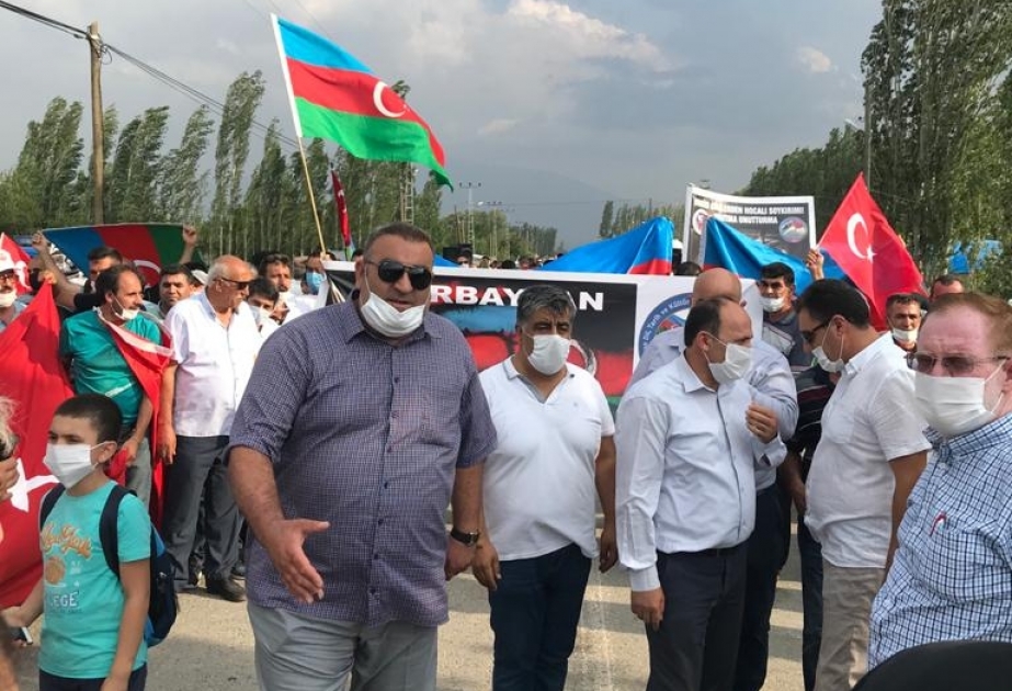 İğdırda Ermənistanın işğalçılıq siyasətinə qarşı etiraz aksiyası keçirilirVİDEO