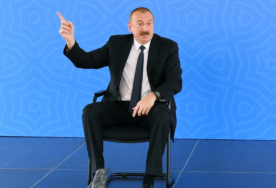 Prezident: Ermənistanın hərbi infrastrukturunun dəqiqliklə vurulması müasir silahlar hesabına mümkün olub