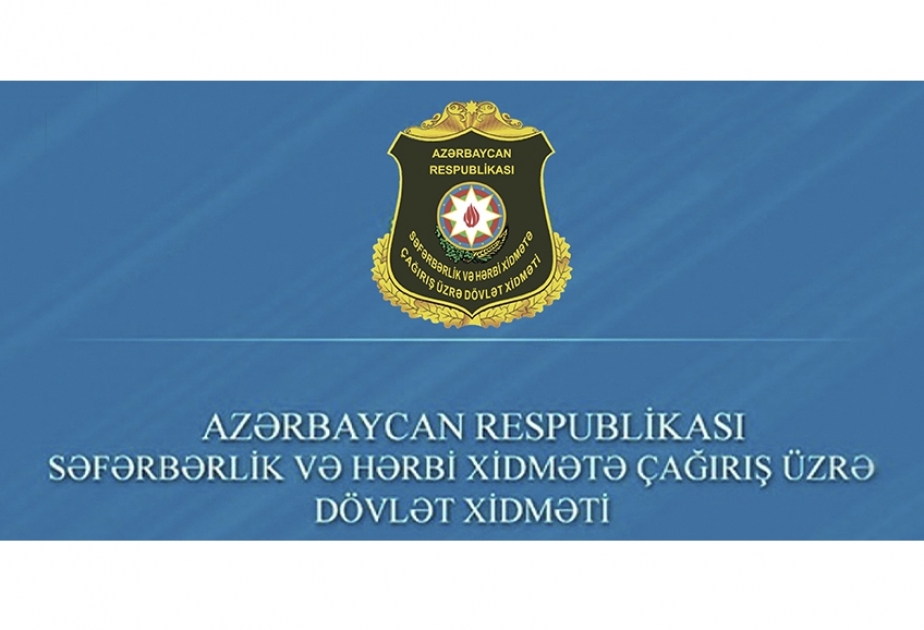 Səfərbərlik və Hərbi Xidmətə Çağırış üzrə Dövlət Xidmətində 55 mindən çox vətəndaş qeydiyyata alınıb