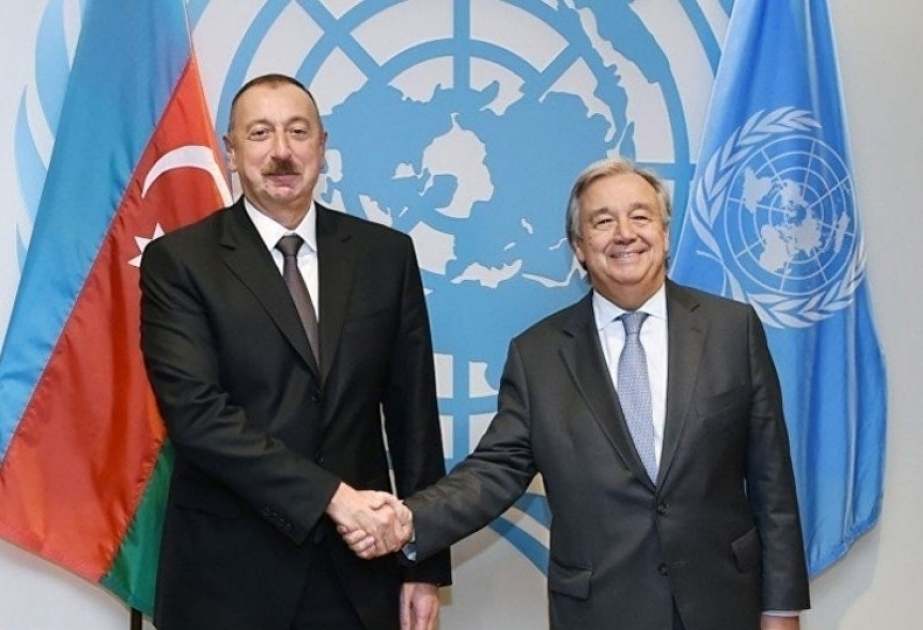 UN-Generalsekretär António Guterres telefoniert mit Aserbaidschans Präsident Ilham Aliyev