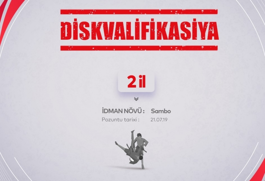 Azərbaycan samboçusu iki il müddətinə yarışlardan kənarlaşdırılıb