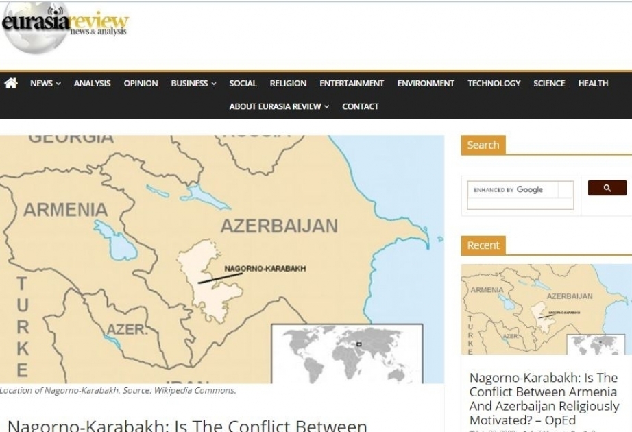 En "Eurasiareview", un científico azerbaiyano criticó algunos "hábitos" de los medios de comunicación occidentales