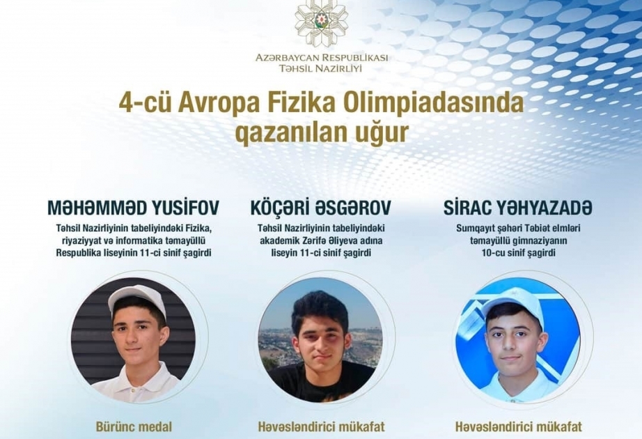 Очередной успех азербайджанских школьников