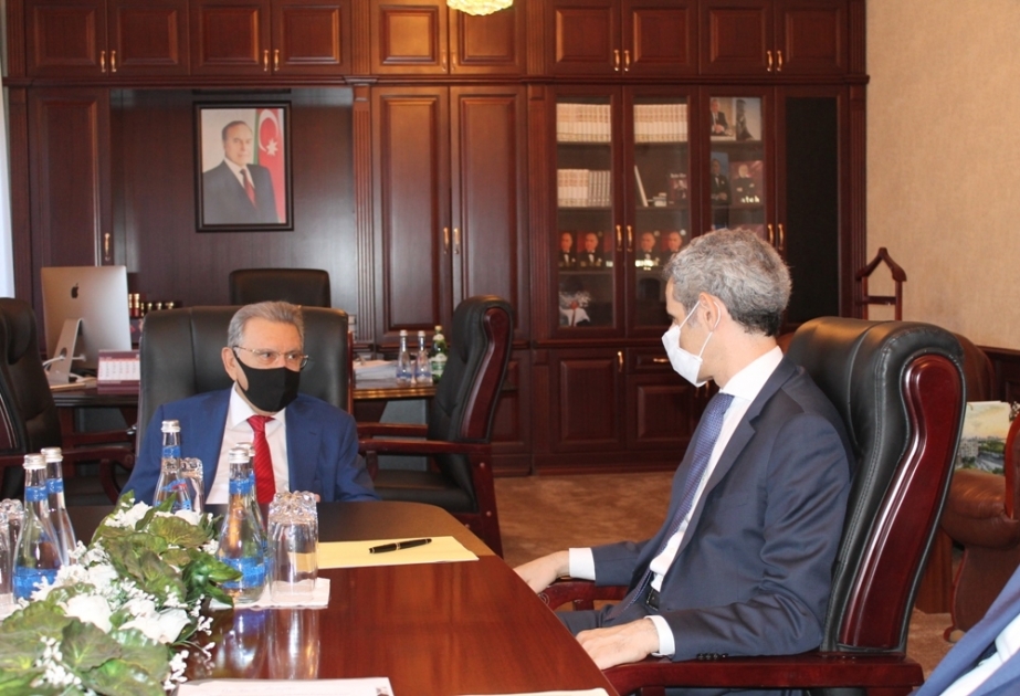 AMEA-nın prezidenti Fransanın ölkəmizdəki səfiri ilə görüşüb