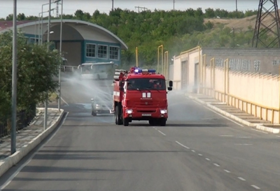 Naxçıvan şəhərinin dezinfeksiya işləri davam etdirilir