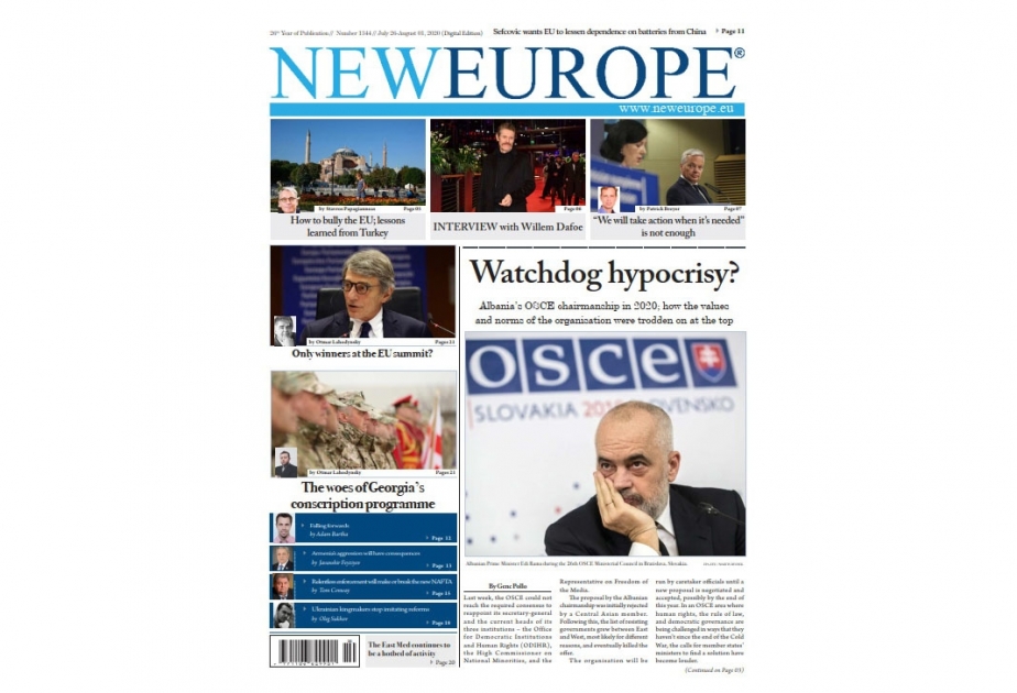“New Europe” jurnalında Milli Məclisin deputatının Ermənistanın təcavüzkar siyasətindən bəhs edən məqaləsi dərc olunub
