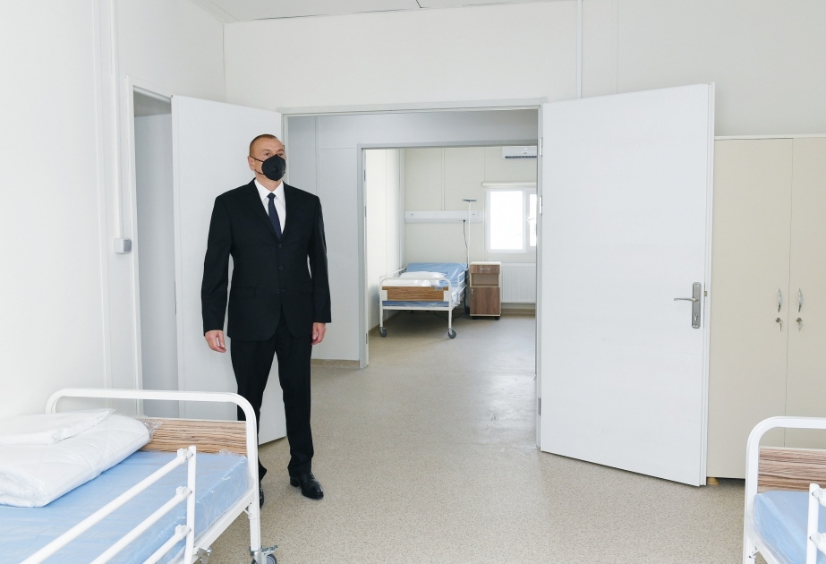 Le président Ilham Aliyev inaugure un hôpital modulaire à Ismayilli VIDEO