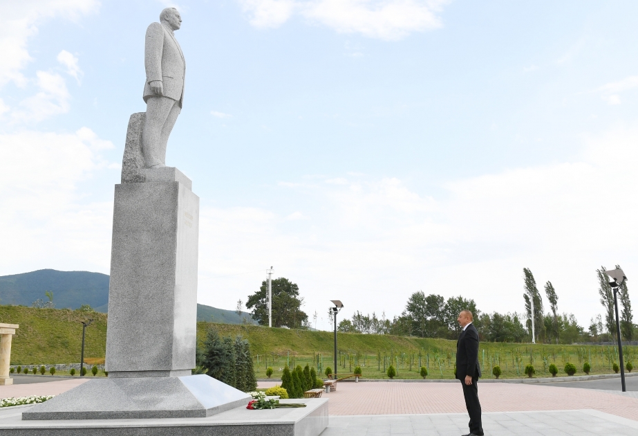 President Ilham Aliyev arrived in Shaki VIDEO