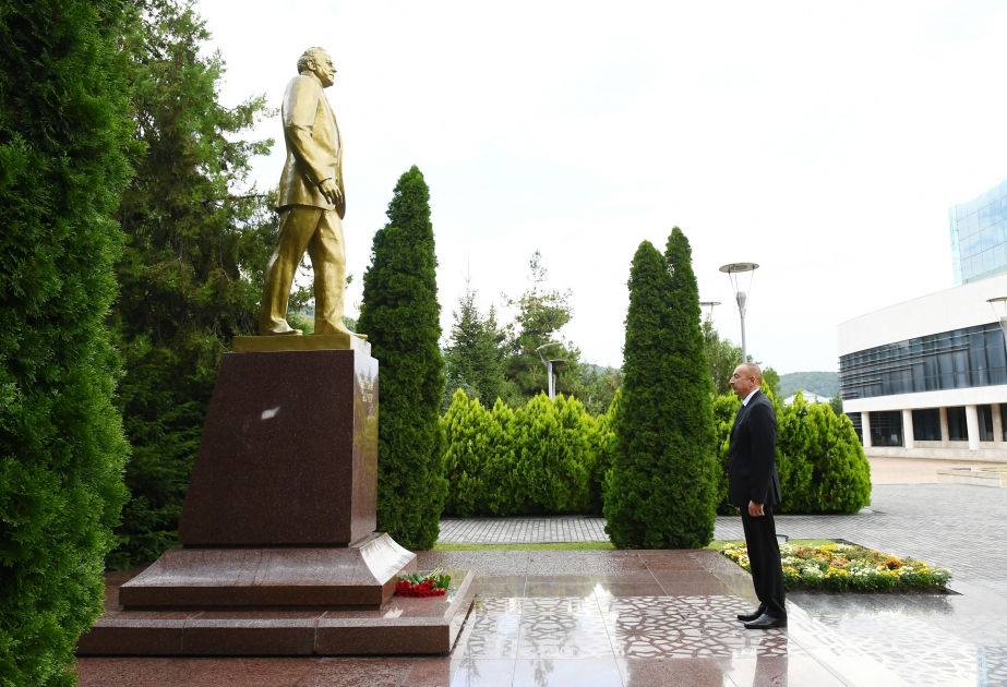 Le président Ilham Aliyev a fait un déplacement dans la région de Guébélé VIDEO