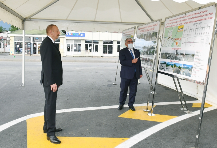 Ilham Aliyev asistió a la inauguración de la recién renovada autopista Amirvan-Vandam