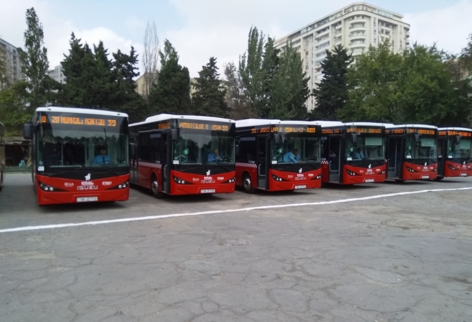 Pandemiya dövründə Bakı, Sumqayıt və Abşeronda 30 marşrut üzrə 139 avtobus istismar edilir