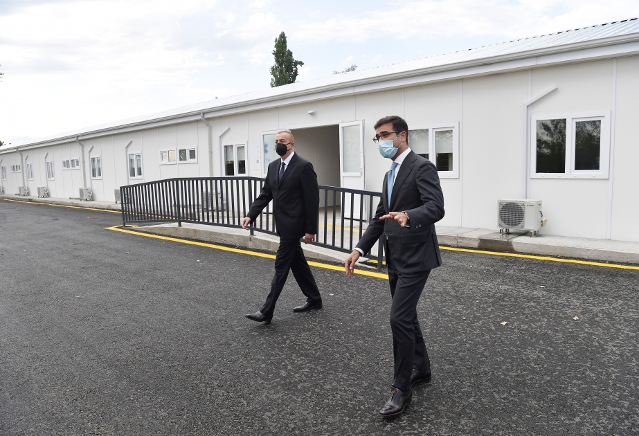 Ein weiteres modulares Krankenhaus in der Region Gabala zur Nutzung übergeben VIDEO
