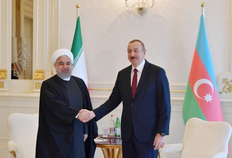 President Ilham Aliyev phoned Iranian President Hassan Rouhani