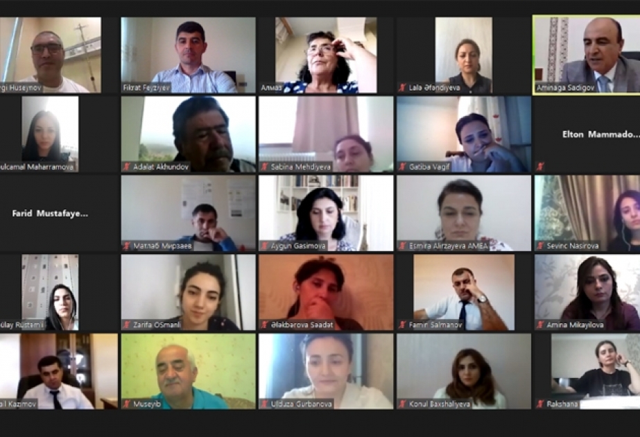 Azərbaycan Milli Elmlər Akademiyasında gənc alimlər üçün onlayn seminar keçirilib