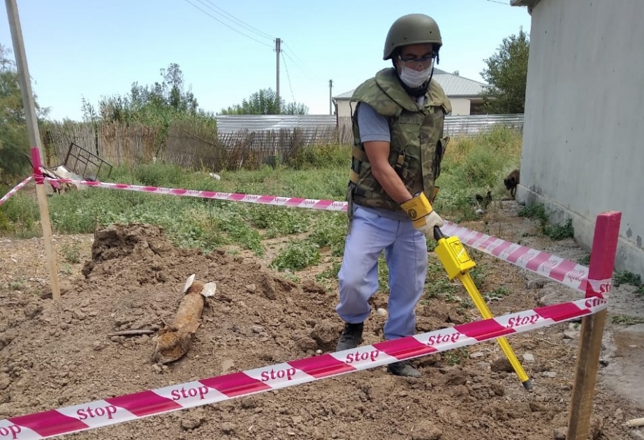 Füzuli rayonunun Mirzənağılı kəndi ərazisində hərbi sursat aşkarlanıb