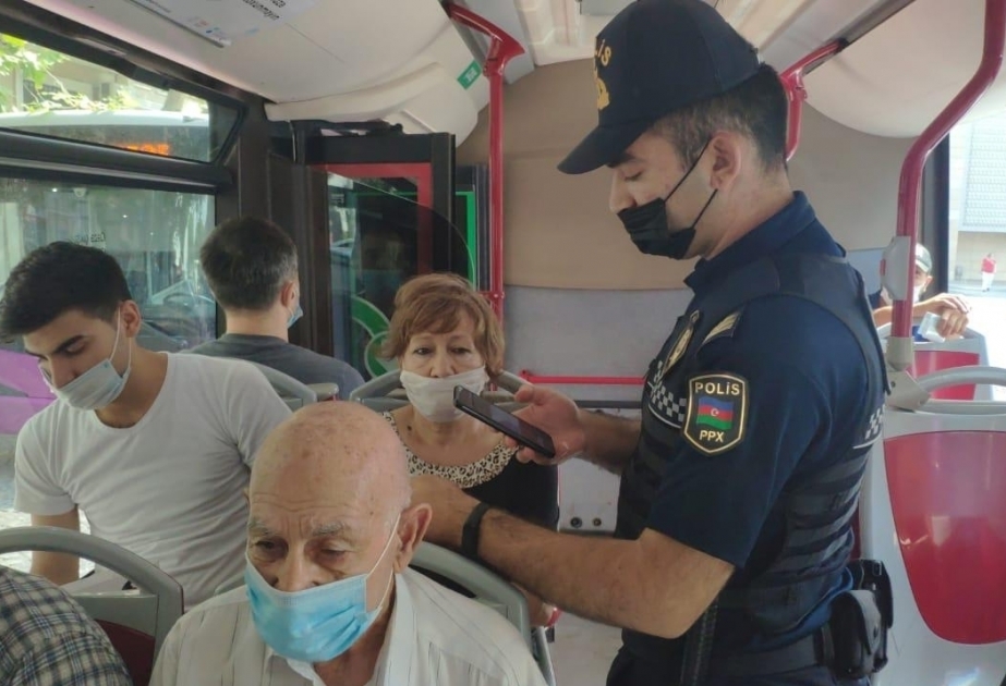 Policía de Bakú: Se siguen intensificando las medidas de control y prevención en el transporte público y en los locales cerrados