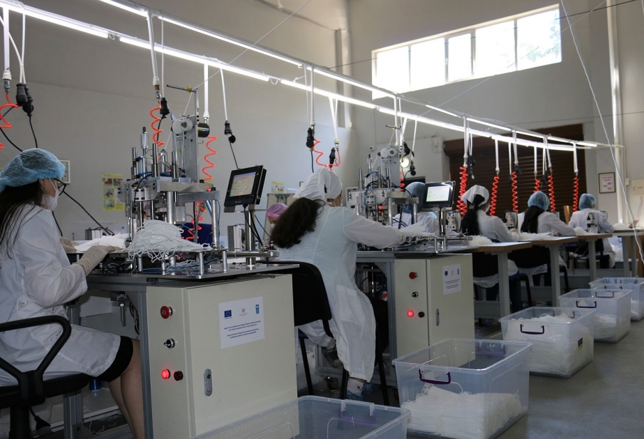 Equipo para la producción de máscaras médicas fue importado a Azerbaiyán