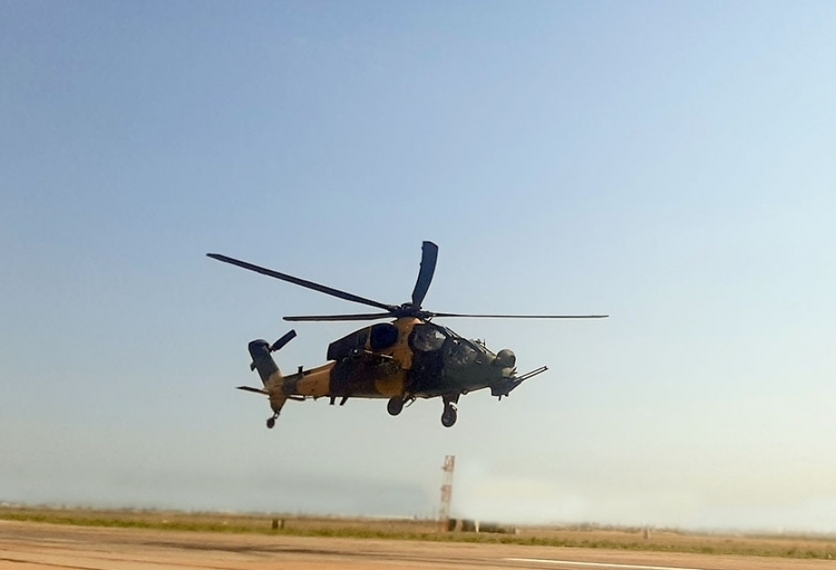 Helicópteros de combate se unen a los ejercicios “TurAz Qartalı-2020”