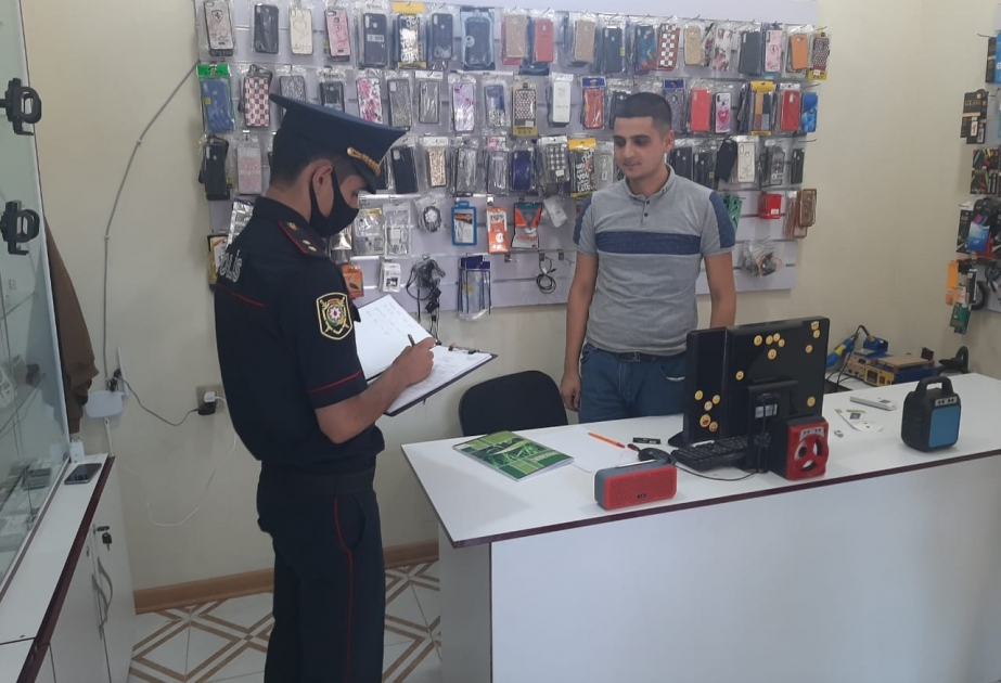 Ağdaşda tibbi maskadan istifadə etməyən şəxslər cərimələniblər