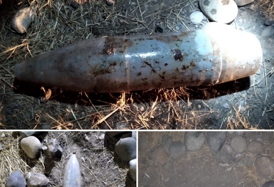 Füzuli rayonunun Şükürbəyli kəndi ərazisində top mərmisi aşkarlanıb