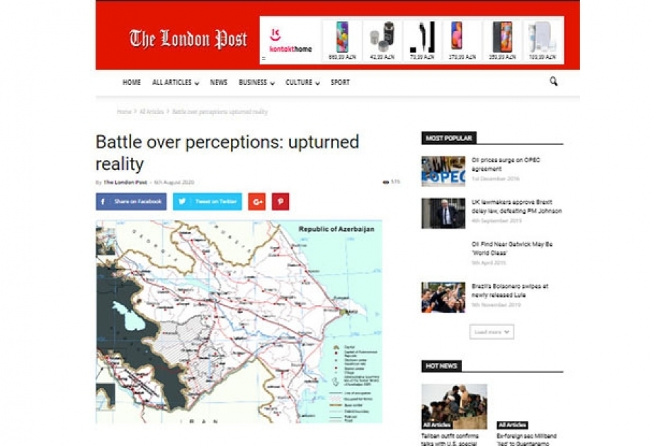 Xarici KİV-lərdə Ermənistan-Azərbaycan münaqişəsinə dair məqalələr dərc olunub