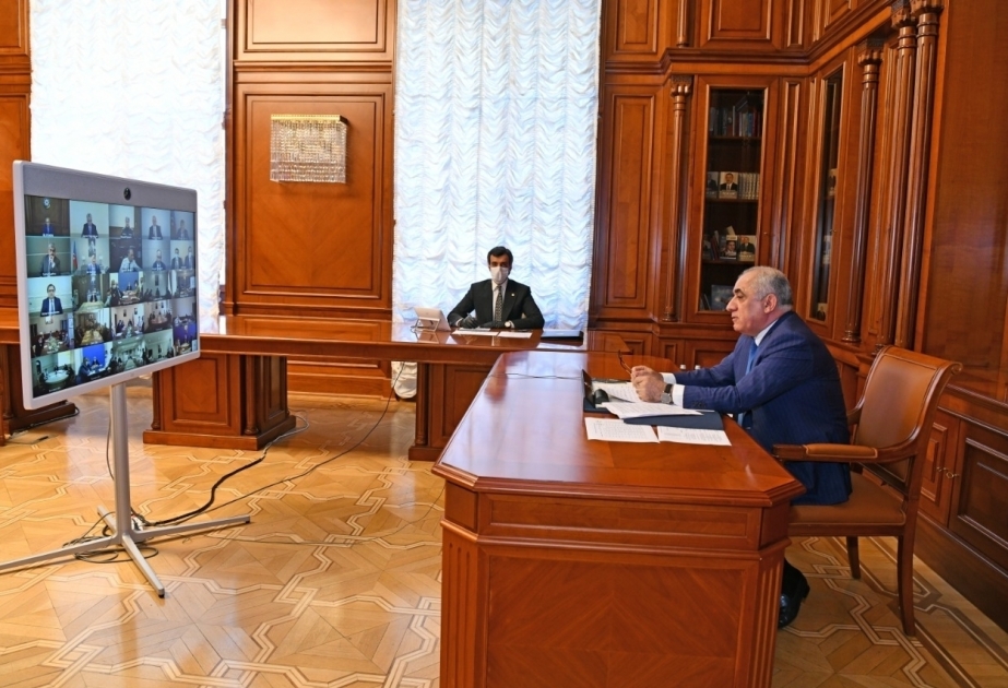 Состоялось видеосовещание по республике Оперативного штаба при Кабинете Министров в связи с карантинным режимом