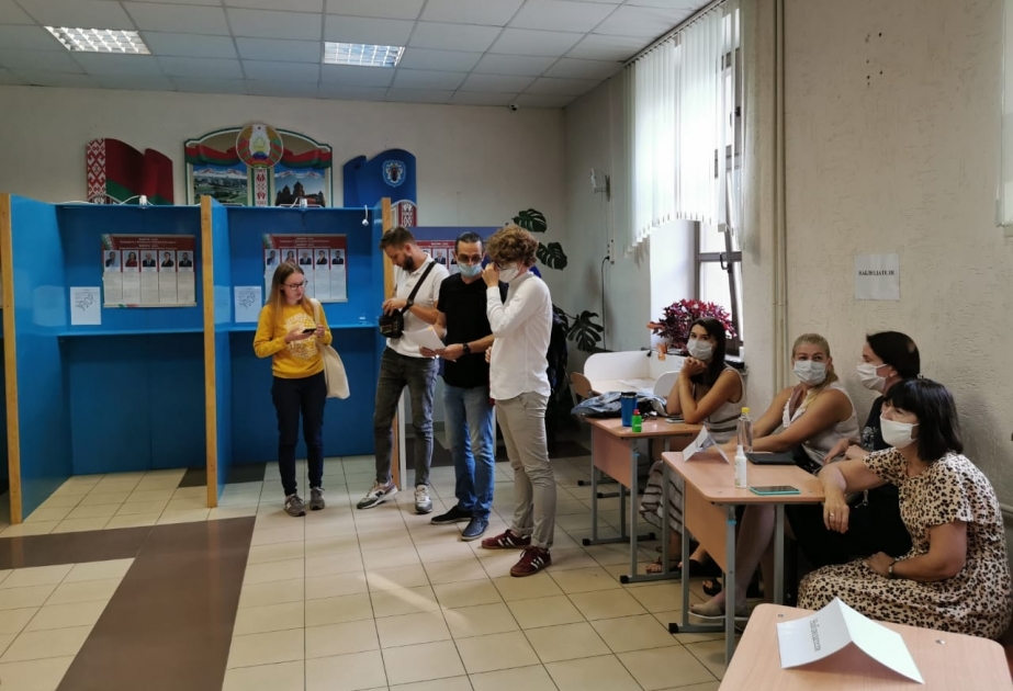 Belarusda keçirilən prezident seçkilərindən FOTOREPORTAJ