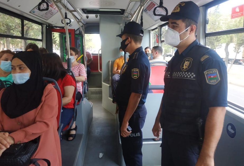 Bakı polisi: Fəaliyyətinə icazə verilən obyektlərdə, ictimai nəqliyyatda nəzarət-profilaktiki reydlər keçirilir