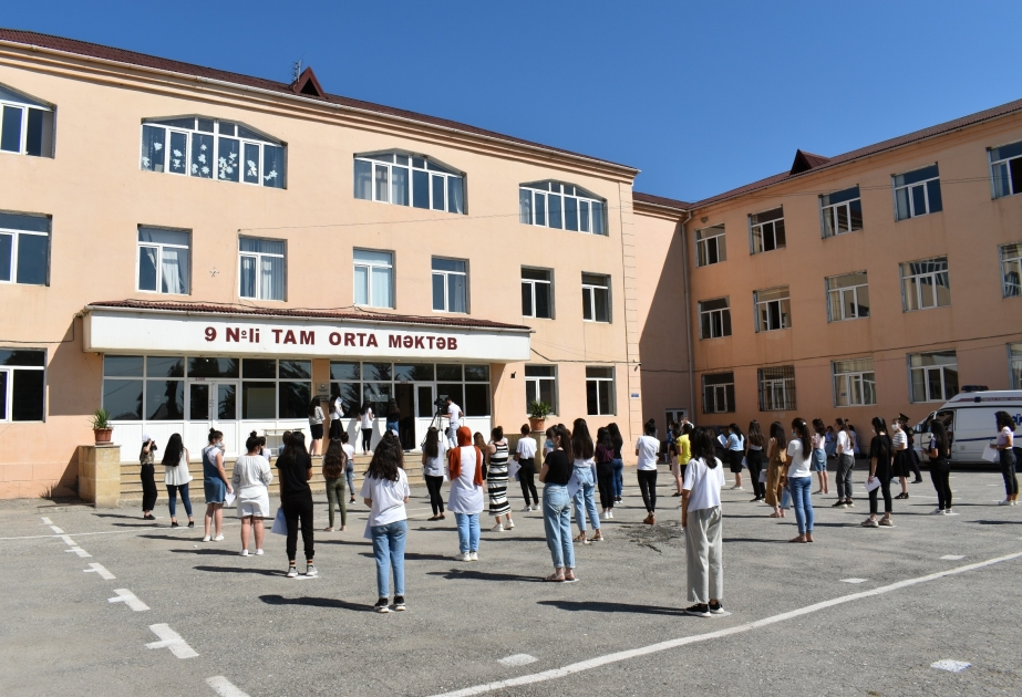 Şimal bölgəsindən olan 859 abituriyent Xaçmaz şəhərində biliklərini sınayıb VİDEO