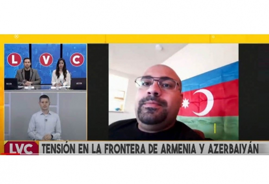 Im argentinischen Fernsehsender aggressive Politik Armeniens gegen Aserbaidschan angesprochen