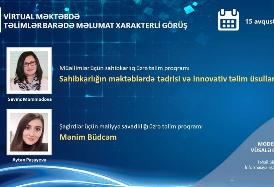 “Virtual məktəb”də təlimlər barədə məlumat xarakterli görüş