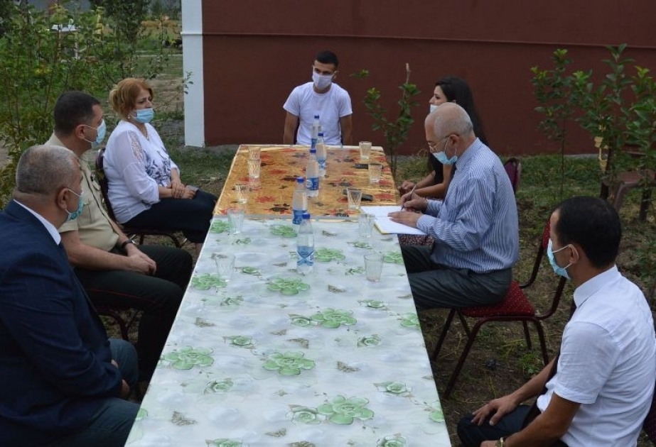 İyulda Tovuz istiqamətində döyüşlərdə yaralanmış əsgər Nurlan Quliyev ilə Masallıda görüş keçirilib