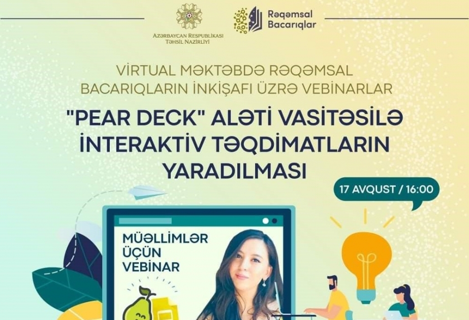 “Virtual məktəb”də rəqəmsal bacarıqların inkişafı üzrə növbəti vebinar